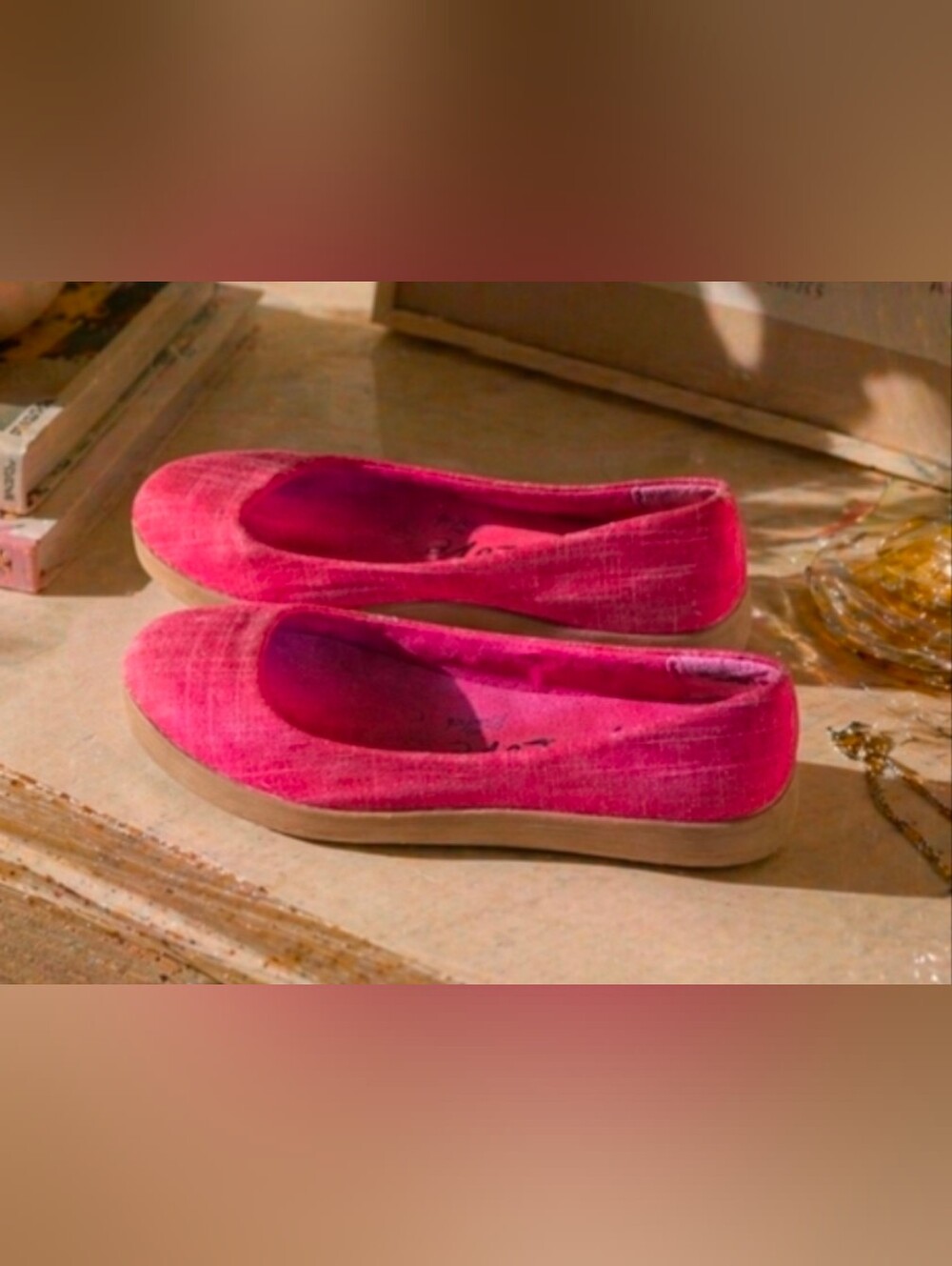 Blowfish | Guppy Love | Women's 8 | Linen Look Weave | Muted Red